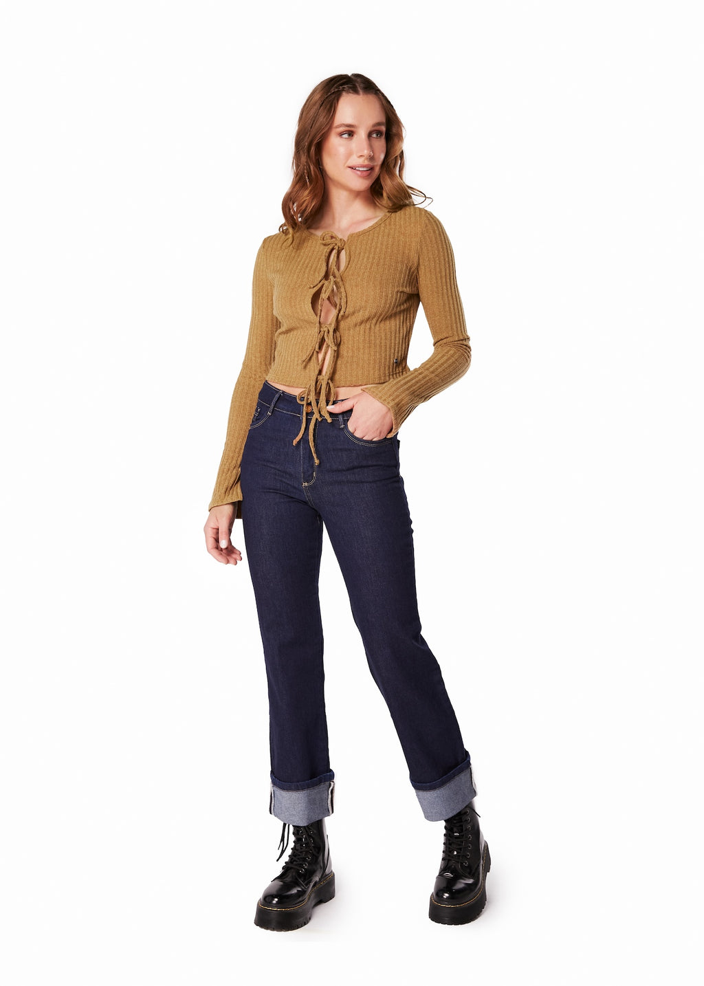 SWEATER EKI CROP AMARRAS