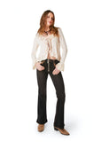 JEANS KORIN FLARE SOBRETEÑIDO NEGRO EFESIS