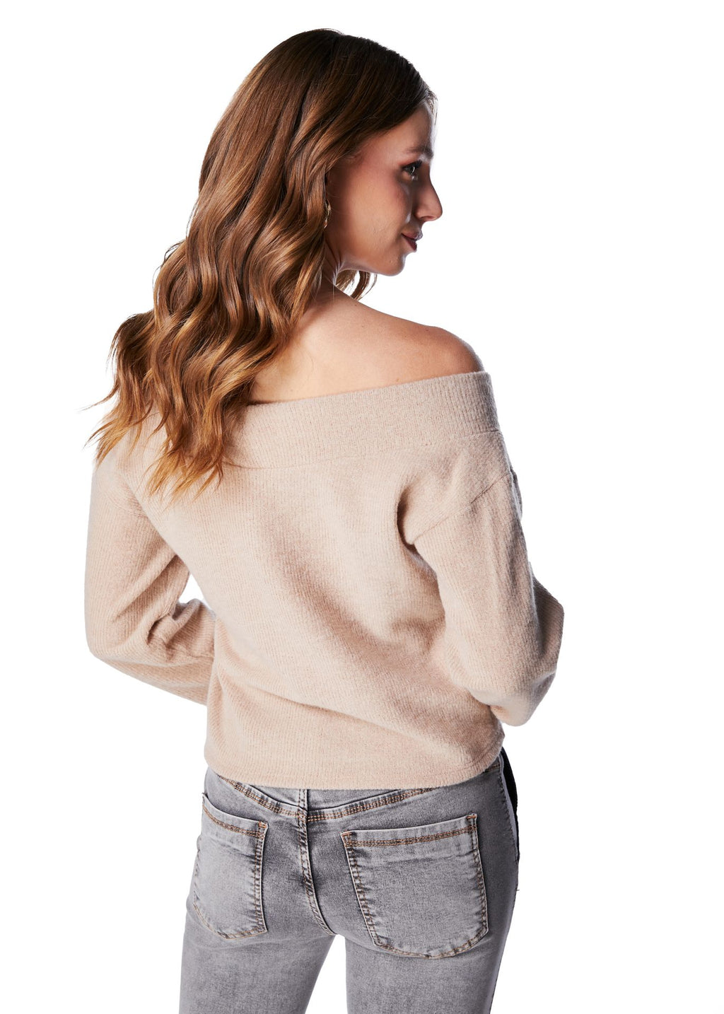 Sweater Jan Regular Manga Acampanada c/Enrollado Efesis