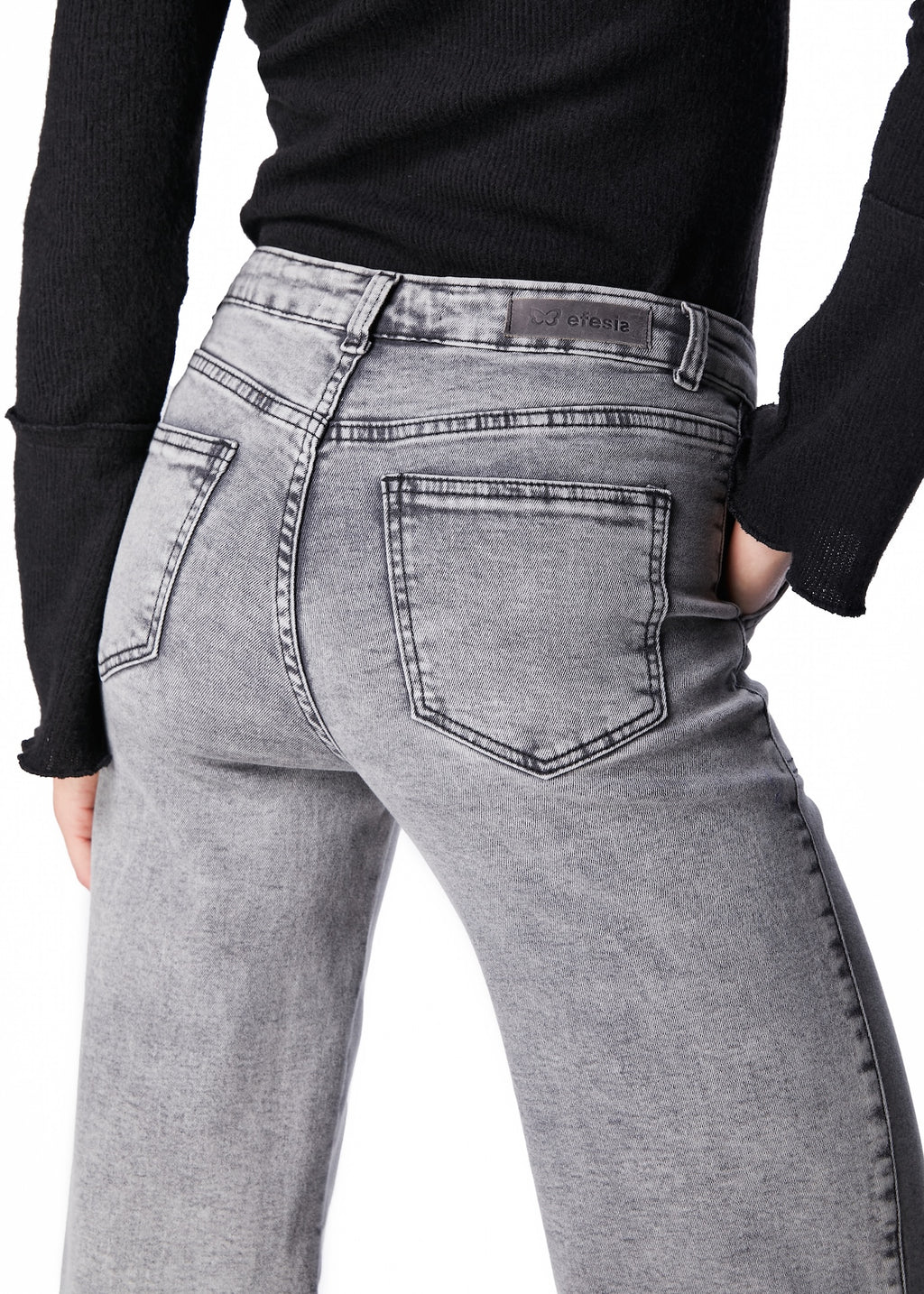 JEANS ZOE PALAZZO BOLSILLO PARCHE