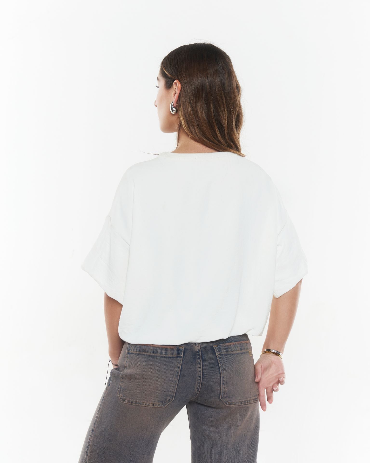 POLERA EBBE OVERSIZE GLOBO CRUDO EFESIS