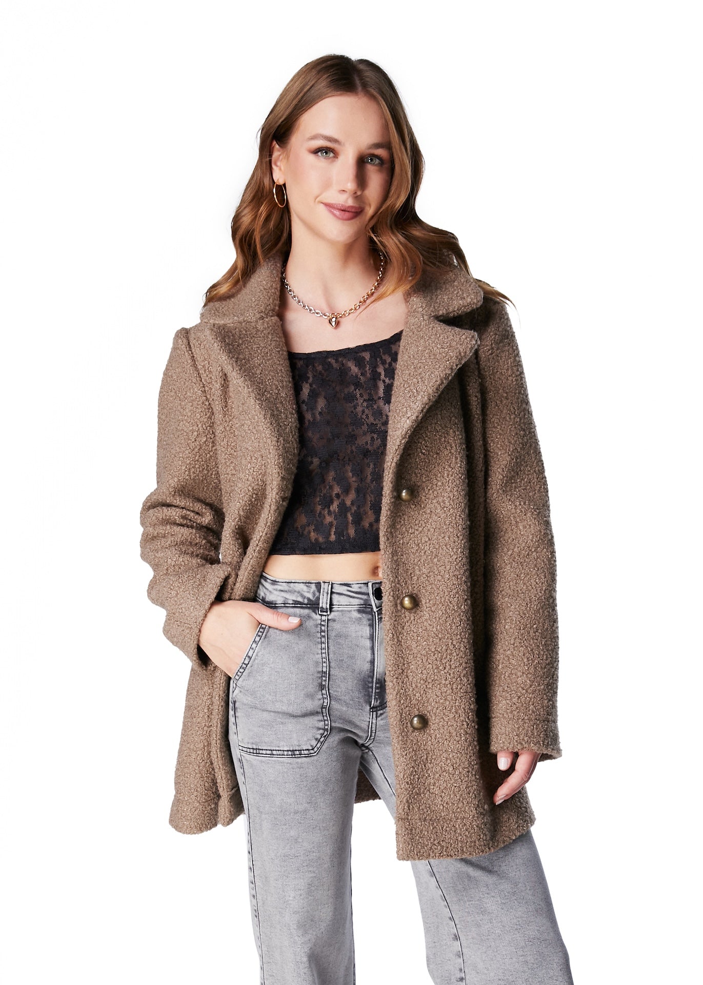 ABRIGO MAGDA OVERSIZE CHIPORRO CAMEL