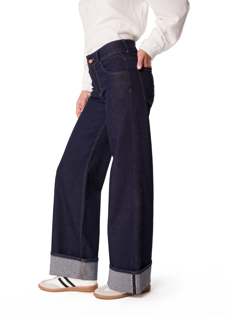 JEANS MOLLE PALAZZO BASTILLA ANCHA