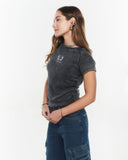 POLERA JIM REGULAR GRAVILLADA RECOGIDO EN COSTADOS GRIS EFESIS