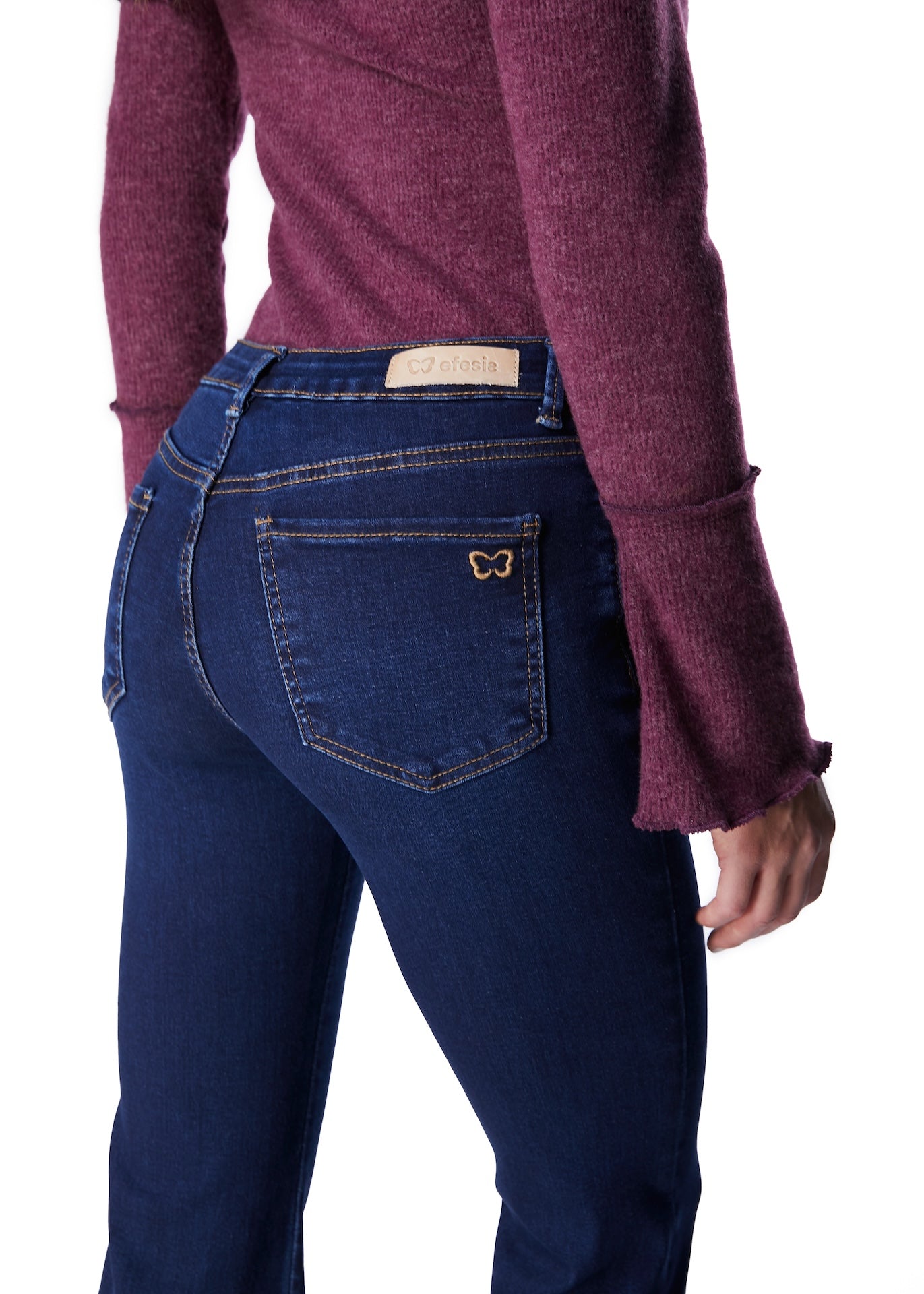 JEANS MIRÓ FLARE TIRO BAJO AZUL