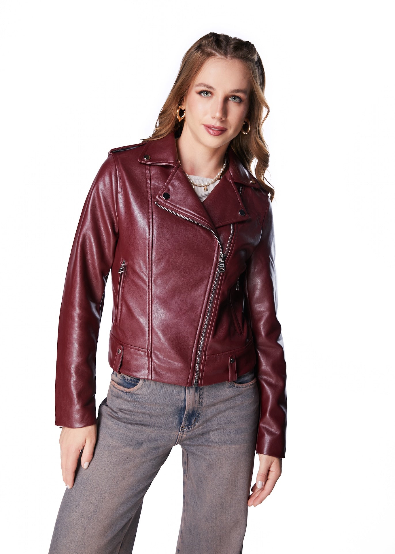 CHAQUETA NIKOS BIKER PU