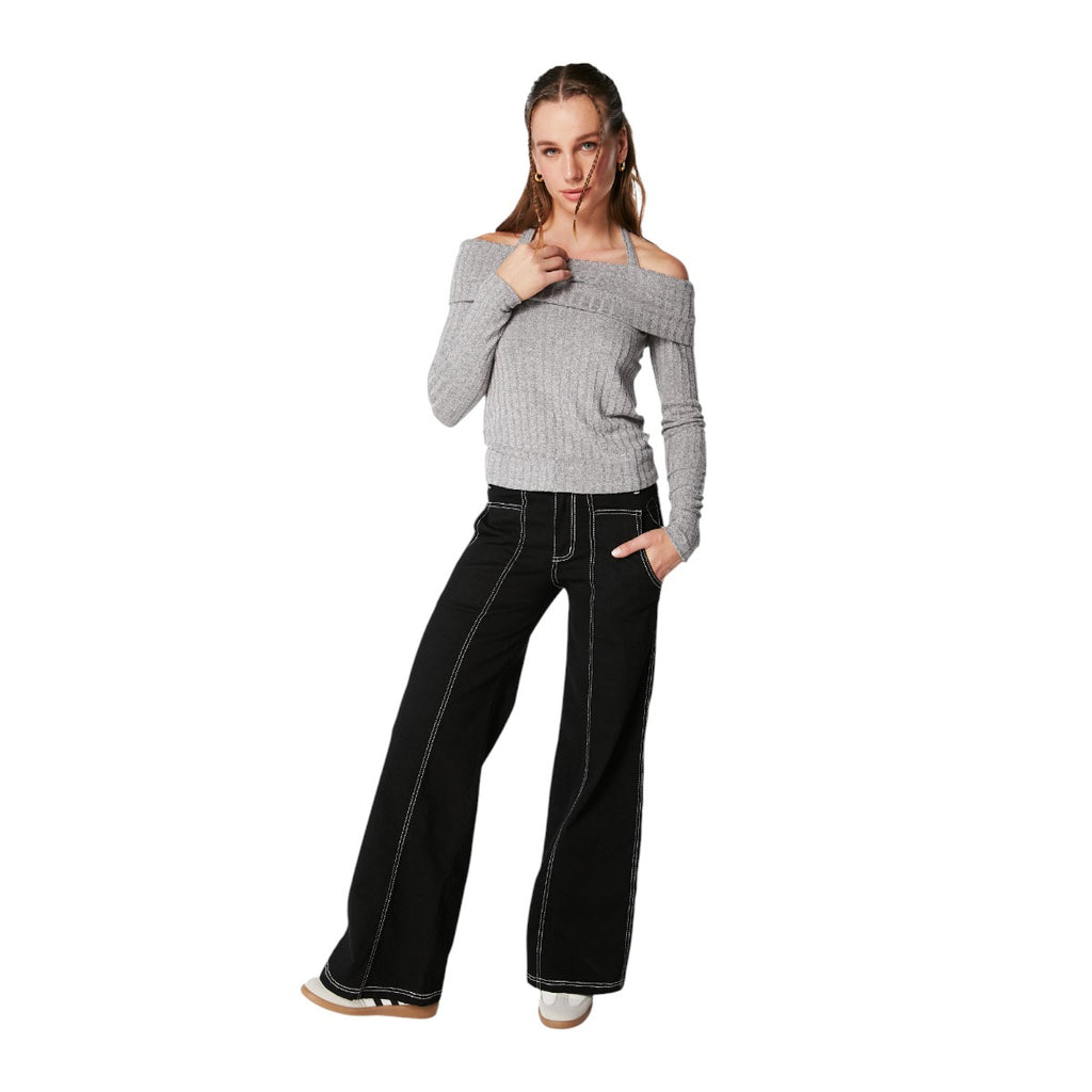 JEANS COCHAN PALAZZO HILO CONTRATONO