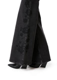 JEANS FLOWER PALAZZO C/ BORDADO NEGRO EFESIS