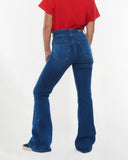 JEANS CELESTE FLARE RELOJERO C/ TAPETA AZUL EFESIS