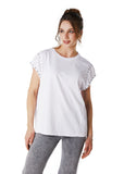 POLERA MERCIER OVERSIZE TACHAS Y ABERTURA ESPALDA BLANCO EFESIS