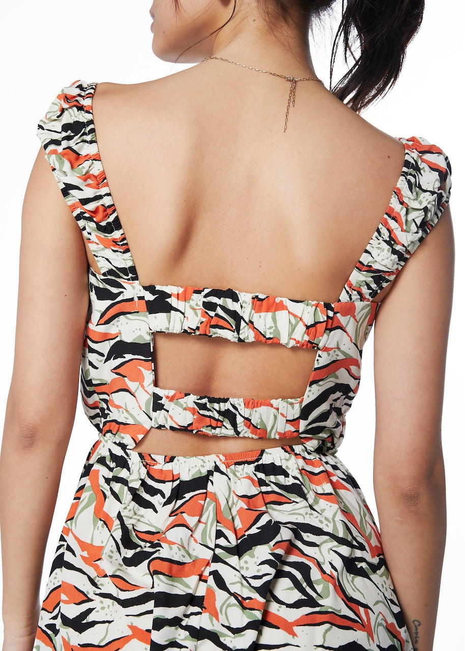 VESTIDO LUND ELASTICOS ESPALDA MULTICOLOR