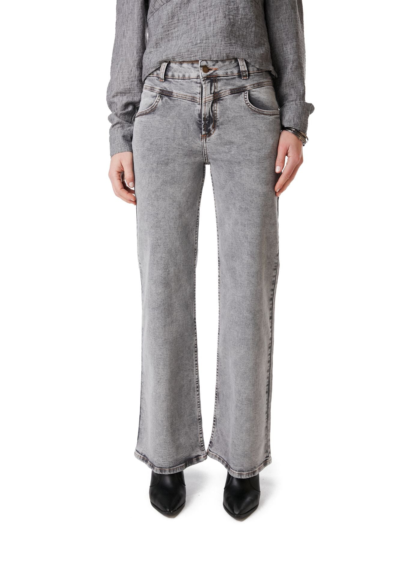 JEANS GEMO RECTO REBECCA GRIS EFESIS