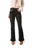 JEANS KORIN FLARE SOBRETEÑIDO NEGRO EFESIS