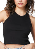 POLERA NOOSA SIN MAGAS BASICA NEGRO EFESIS