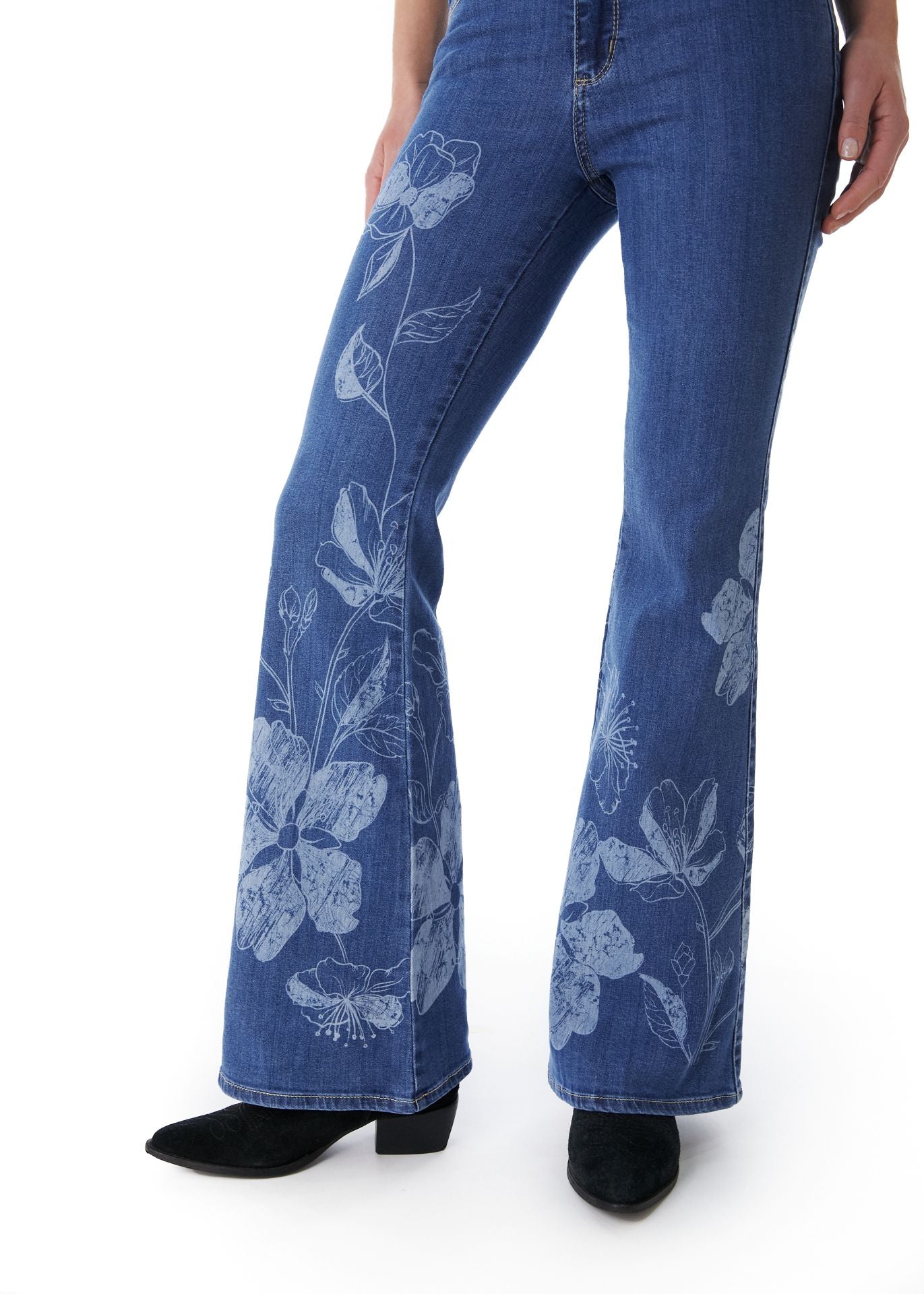 JEANS FLORE FLARE CORROSIVO AZUL EFESIS