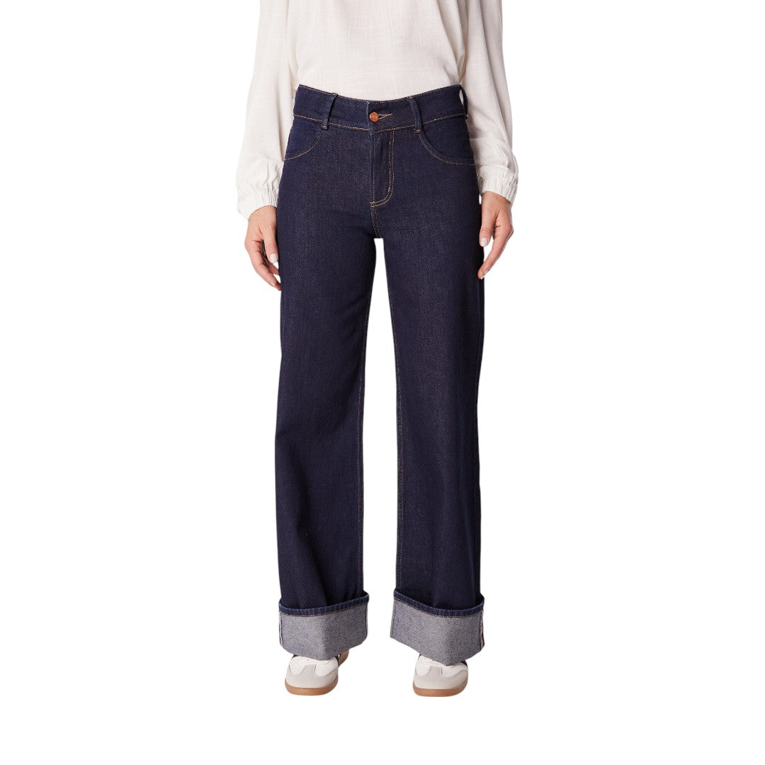 JEANS MOLLE PALAZZO BASTILLA ANCHA