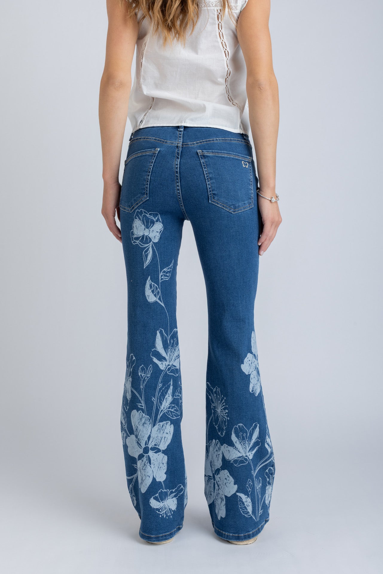 JEANS FLORE FLARE CORROSIVO AZUL EFESIS