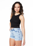 POLERA NOOSA SIN MAGAS BASICA NEGRO EFESIS
