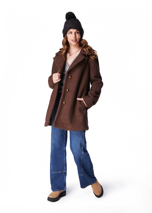 ABRIGO MAGDA OVERSIZE CHIPORRO CAFE