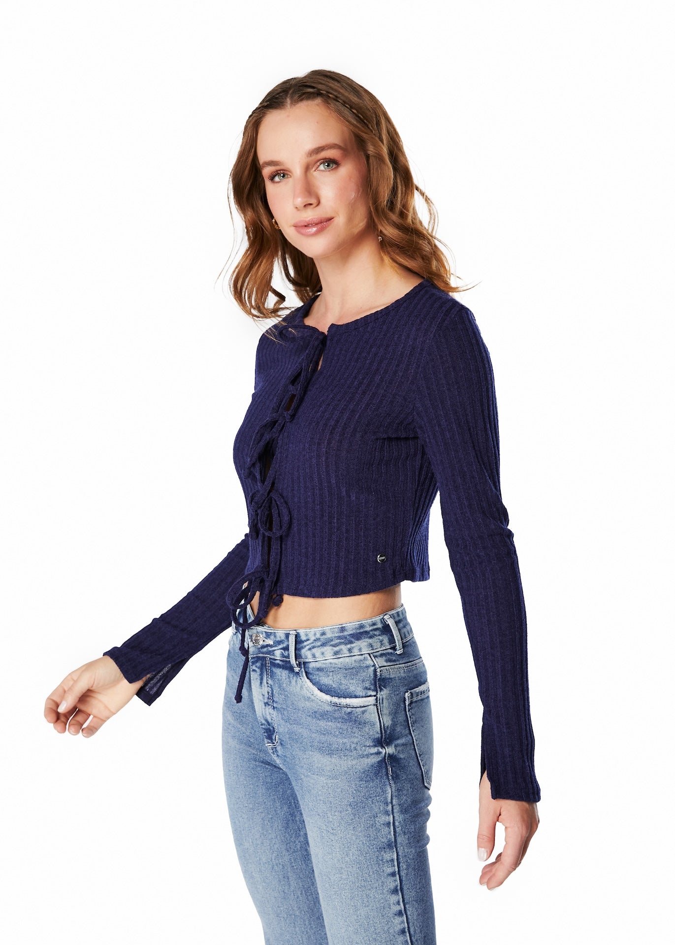 SWEATER EKI CROP AMARRAS