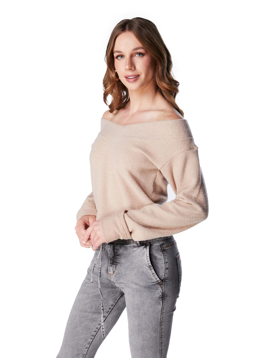 Sweater Jan Regular Manga Acampanada c/Enrollado Efesis