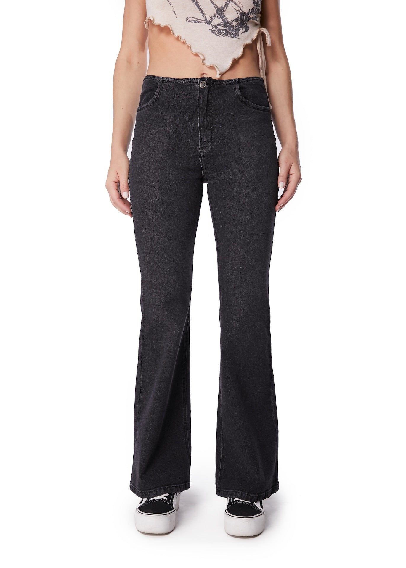 JEANS PRUNY FLARE S/ PRETINA