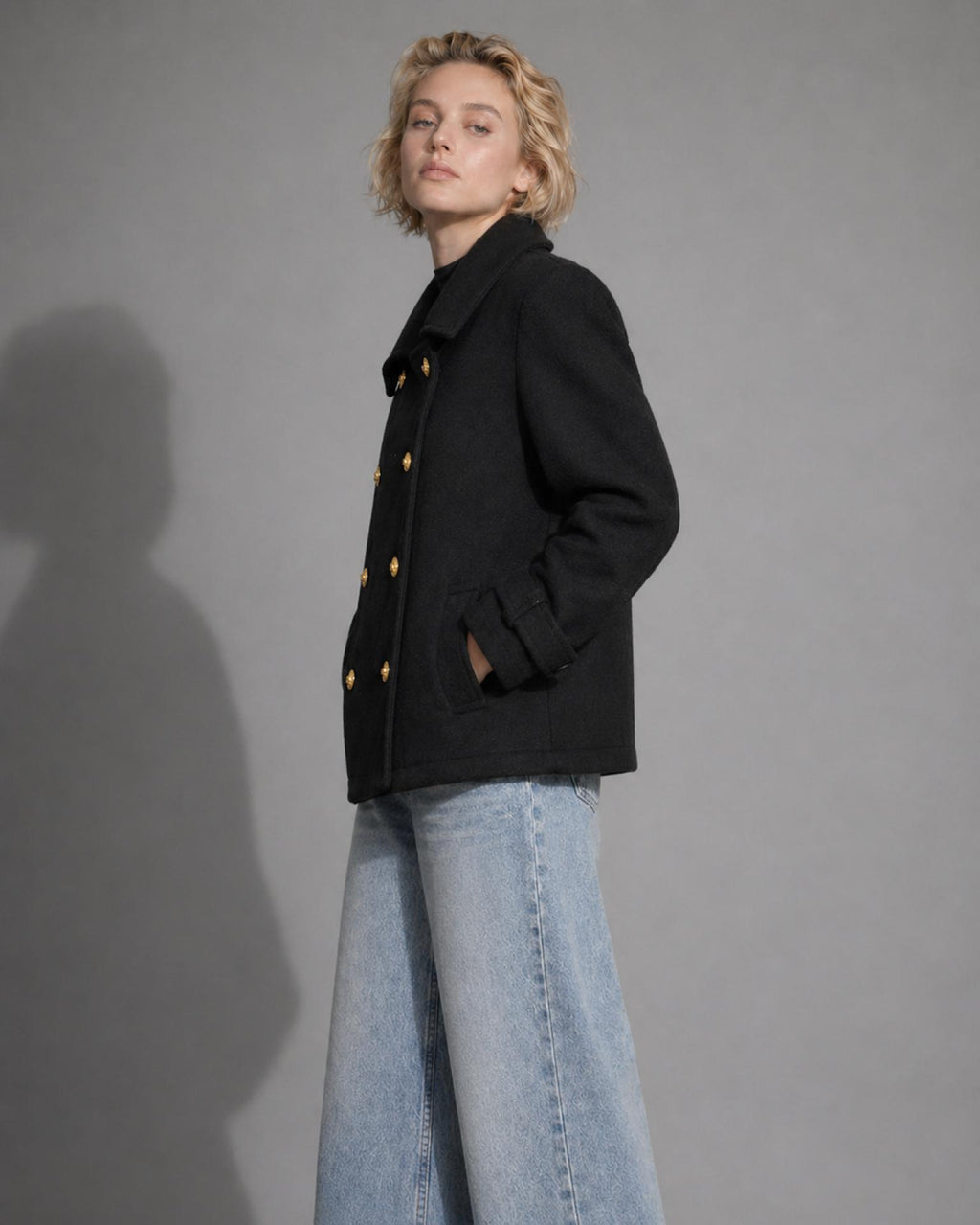 CHAQUETA DUSTIN REGULAR PAÑO NEGRO EFESIS