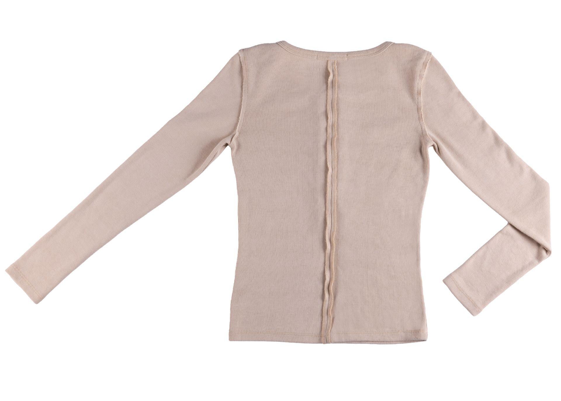 Polera Coral Regular Botonera Delantera Beige Efesis