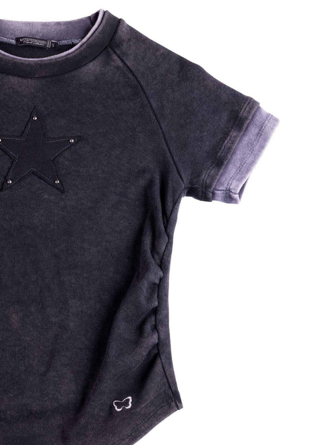 Polera Malta Baby Tee Doble Grafito Efesis