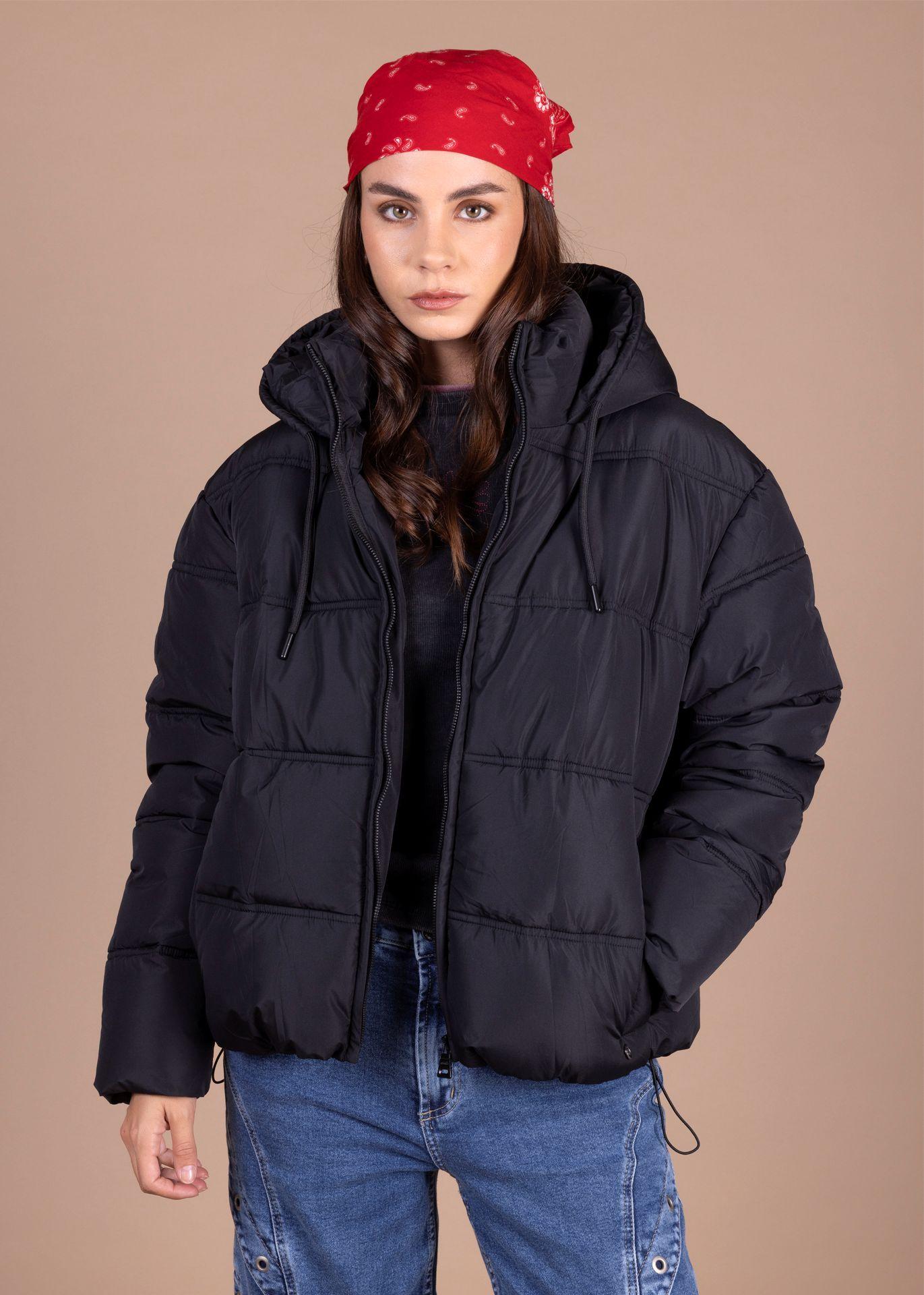 Parka Peka Regular Puffer Negro Efesis