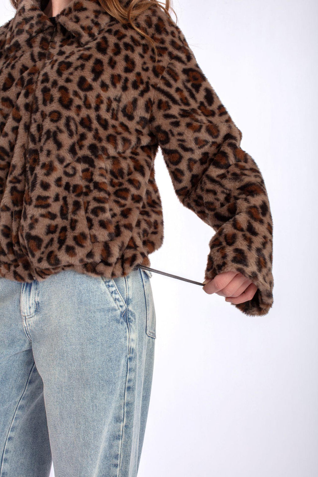 Chaqueta Zany Regular tipo Chiporro Animal Print Efesis
