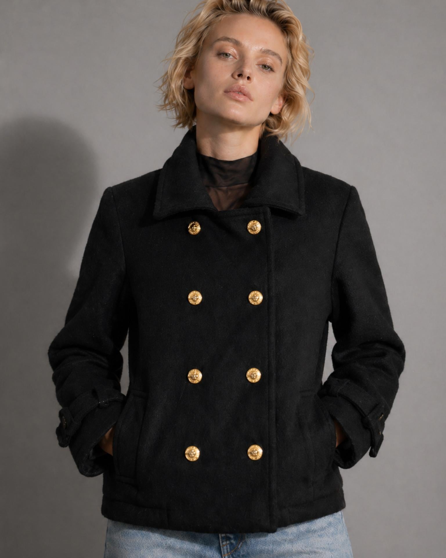 CHAQUETA DUSTIN REGULAR PAÑO NEGRO EFESIS
