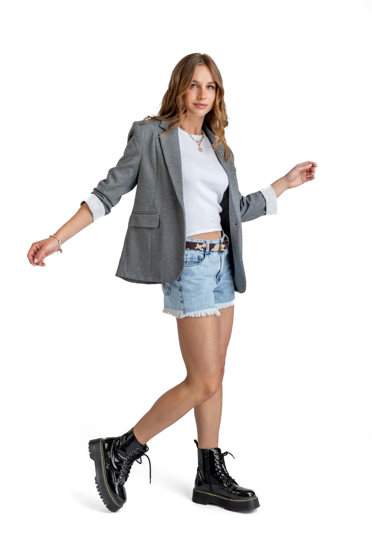 SHORT PANUCA ROTURAS ESTAMPADO ESTRELLA AZUL LIGTH EFESIS