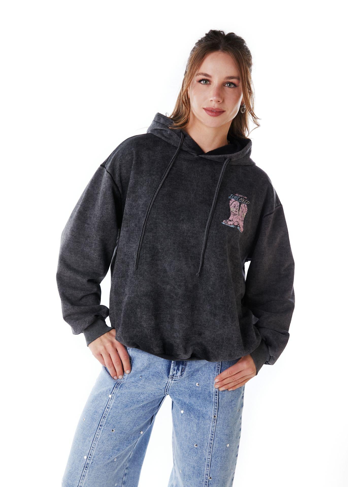 POLERÓN MARTI OVERSIZE C/ ESTAMPADO GRIS EFESIS