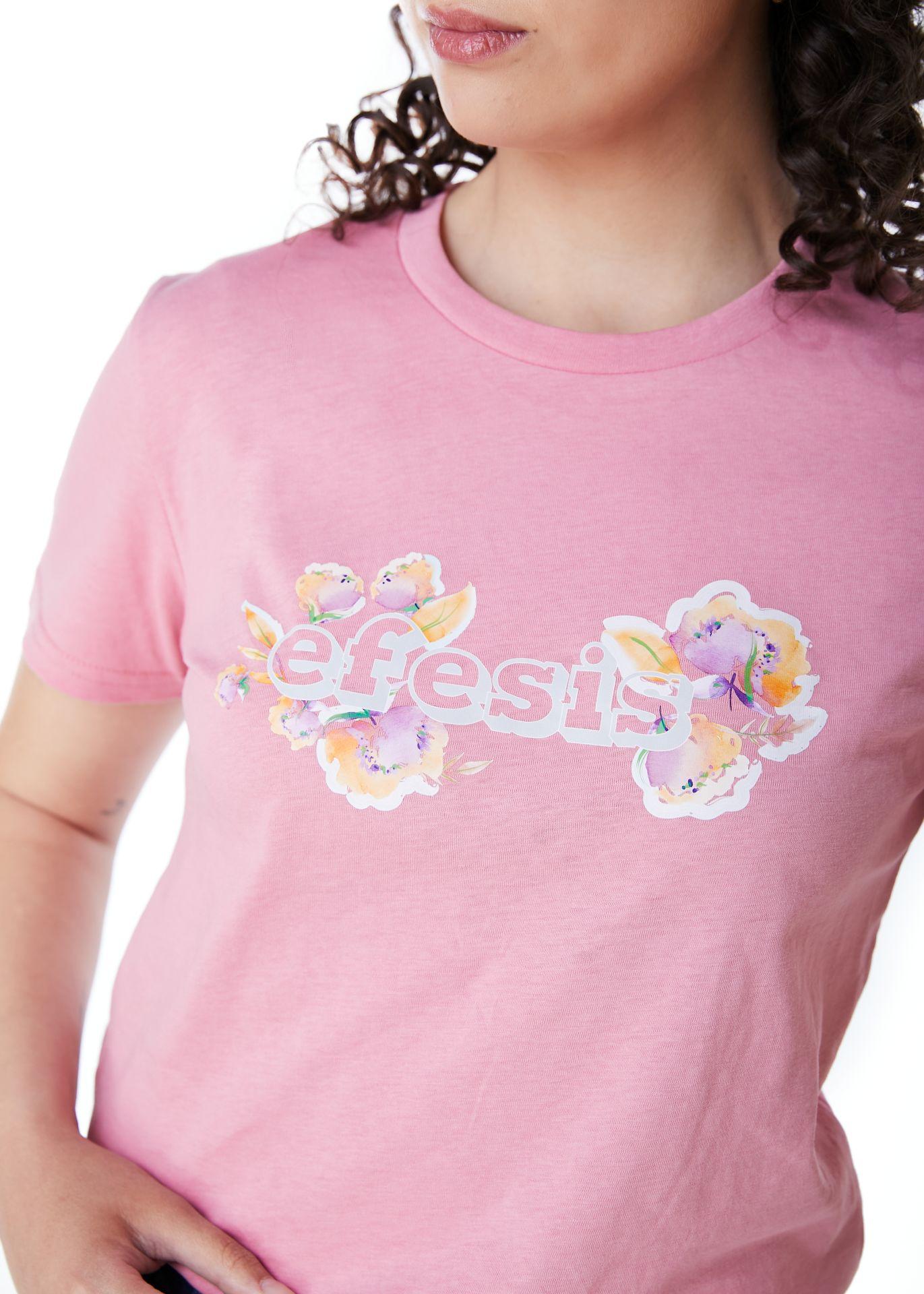 POLERA GIOVY REGULAR ESTAMPADO ROSAD0 EFESIS