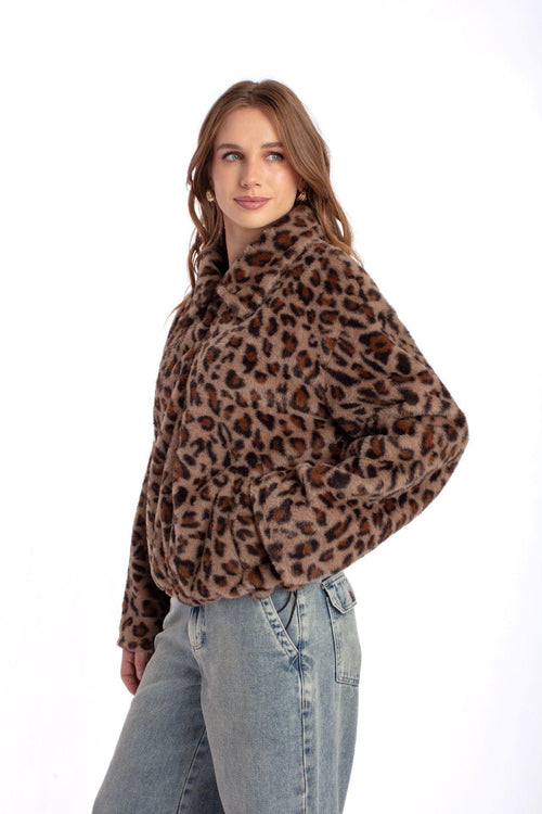 Chaqueta Zany Regular tipo Chiporro Animal Print Efesis