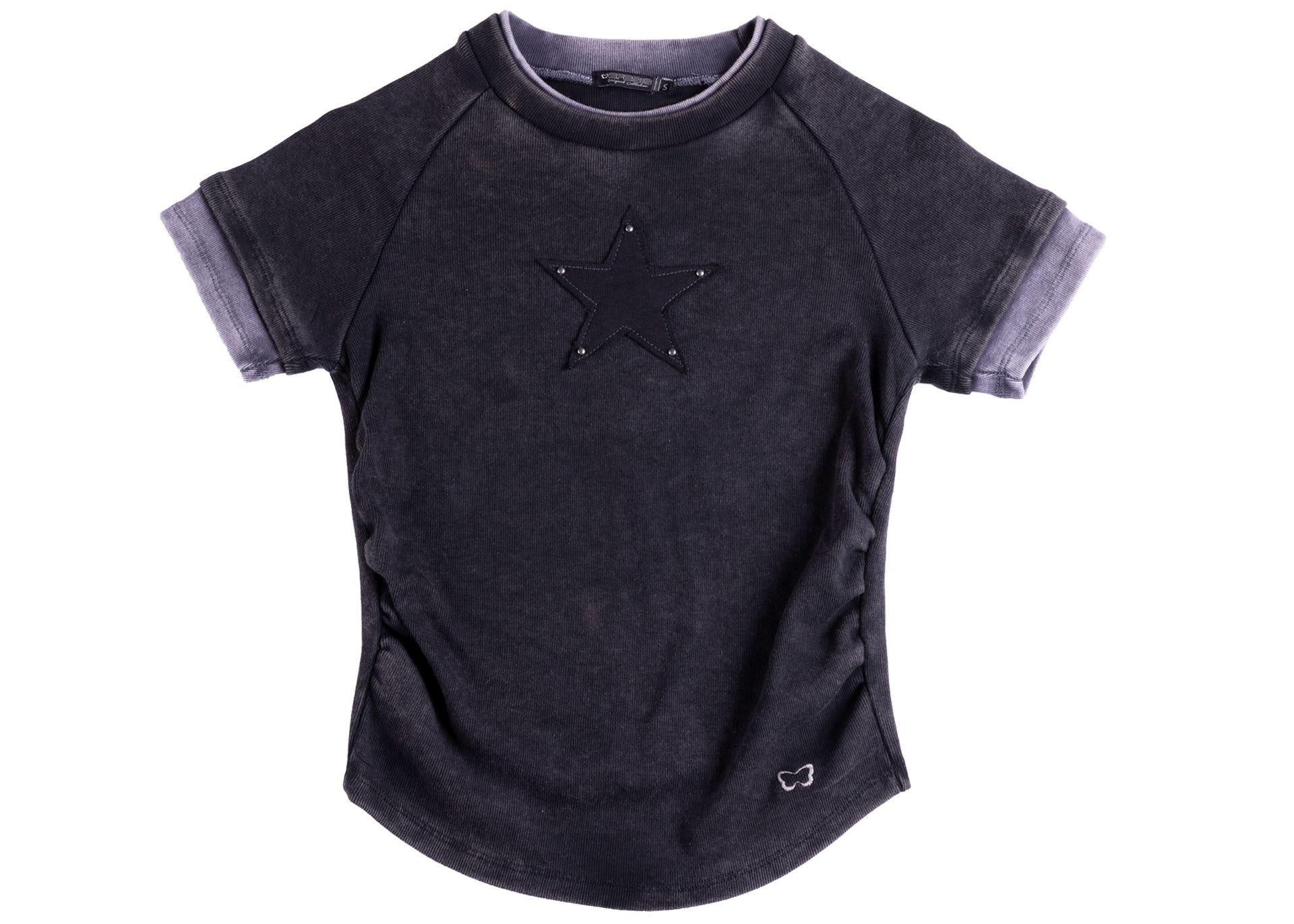 Polera Malta Baby Tee Doble Grafito Efesis