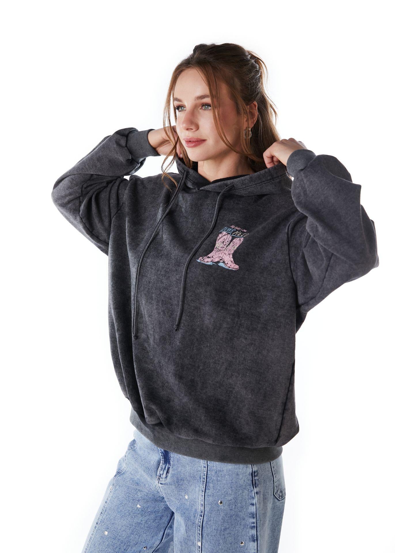 POLERÓN MARTI OVERSIZE C/ ESTAMPADO GRIS EFESIS