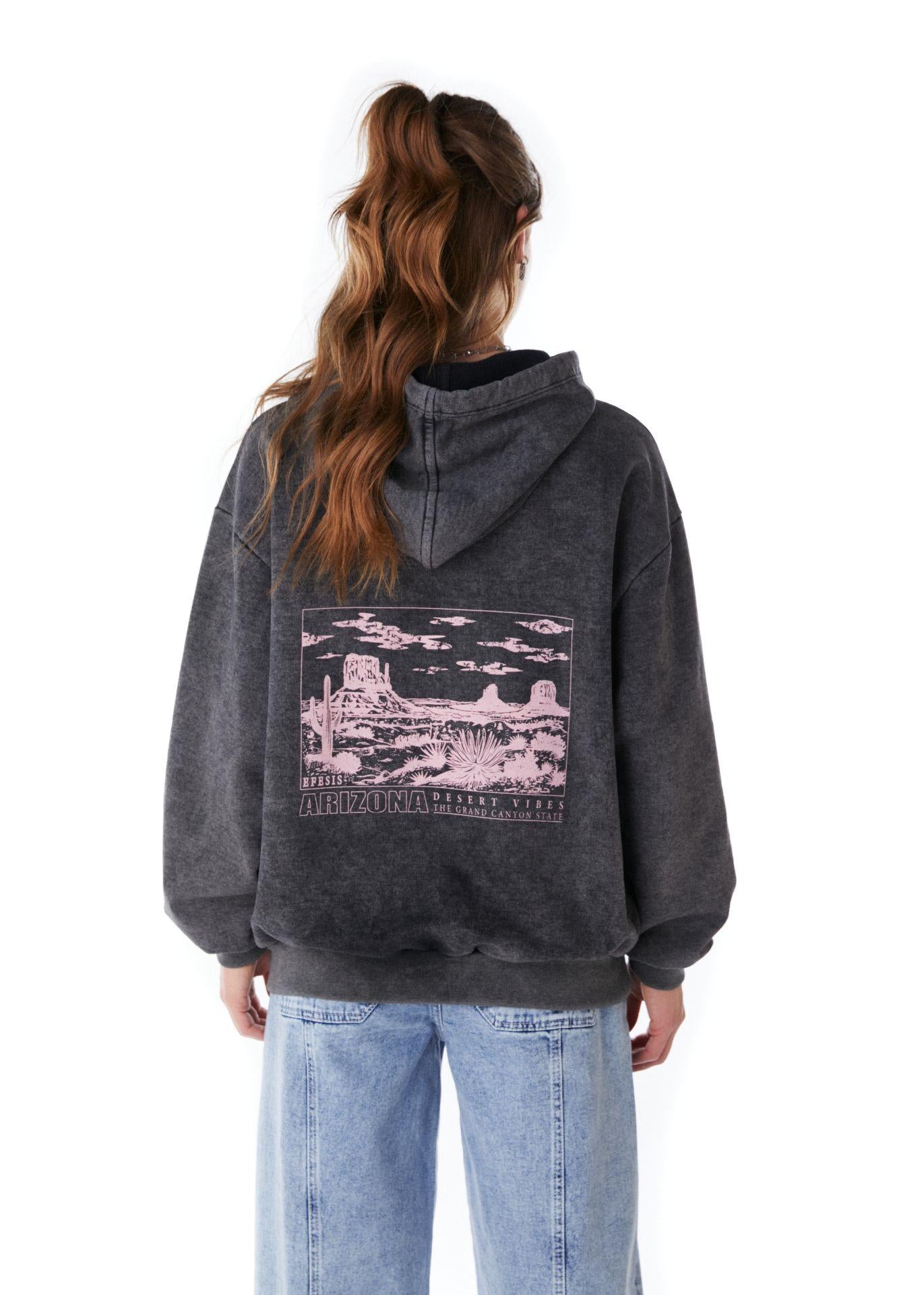 POLERÓN MARTI OVERSIZE C/ ESTAMPADO GRIS EFESIS