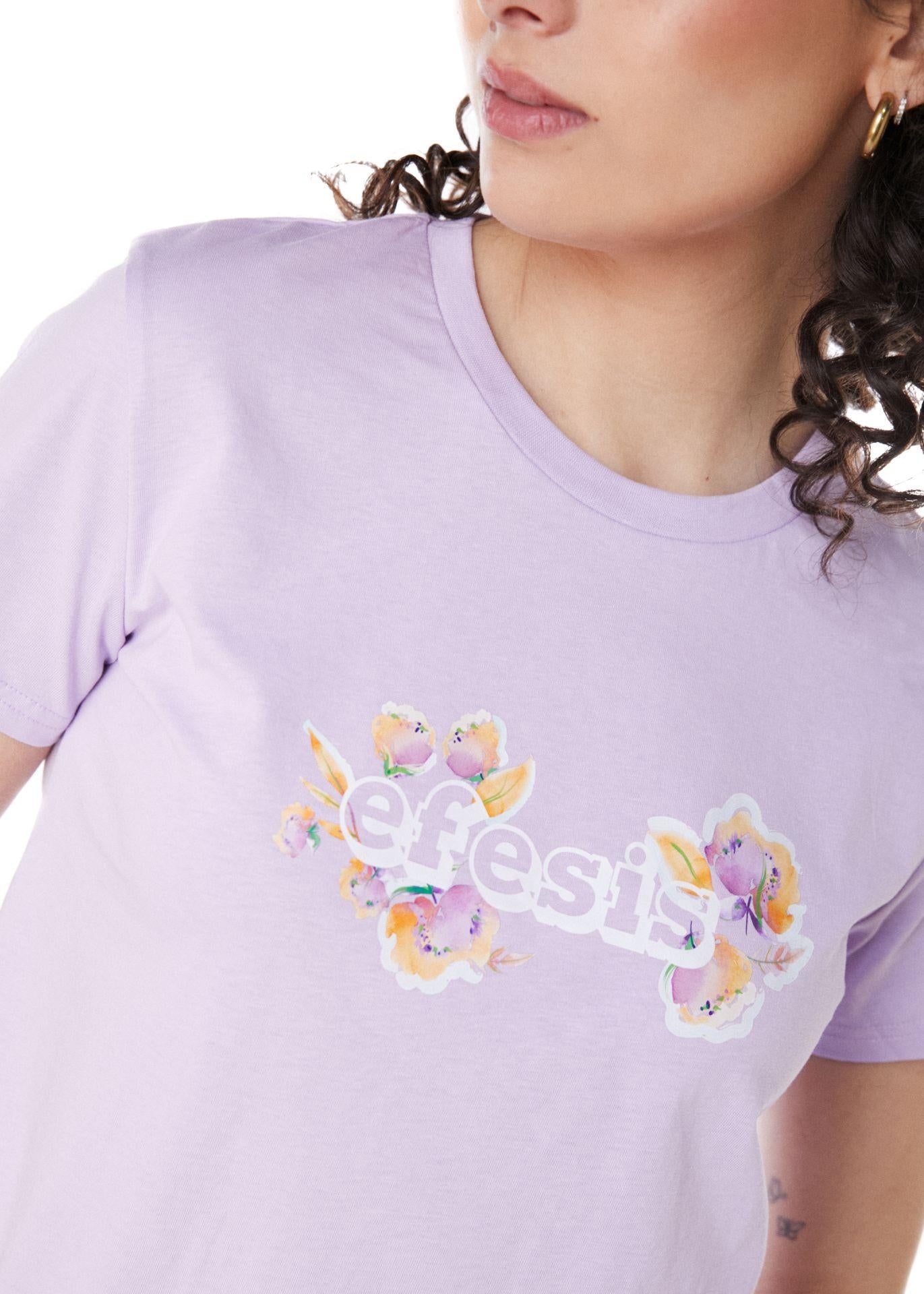 POLERA GIOVY REGULAR ESTAMPADO LILA EFESIS