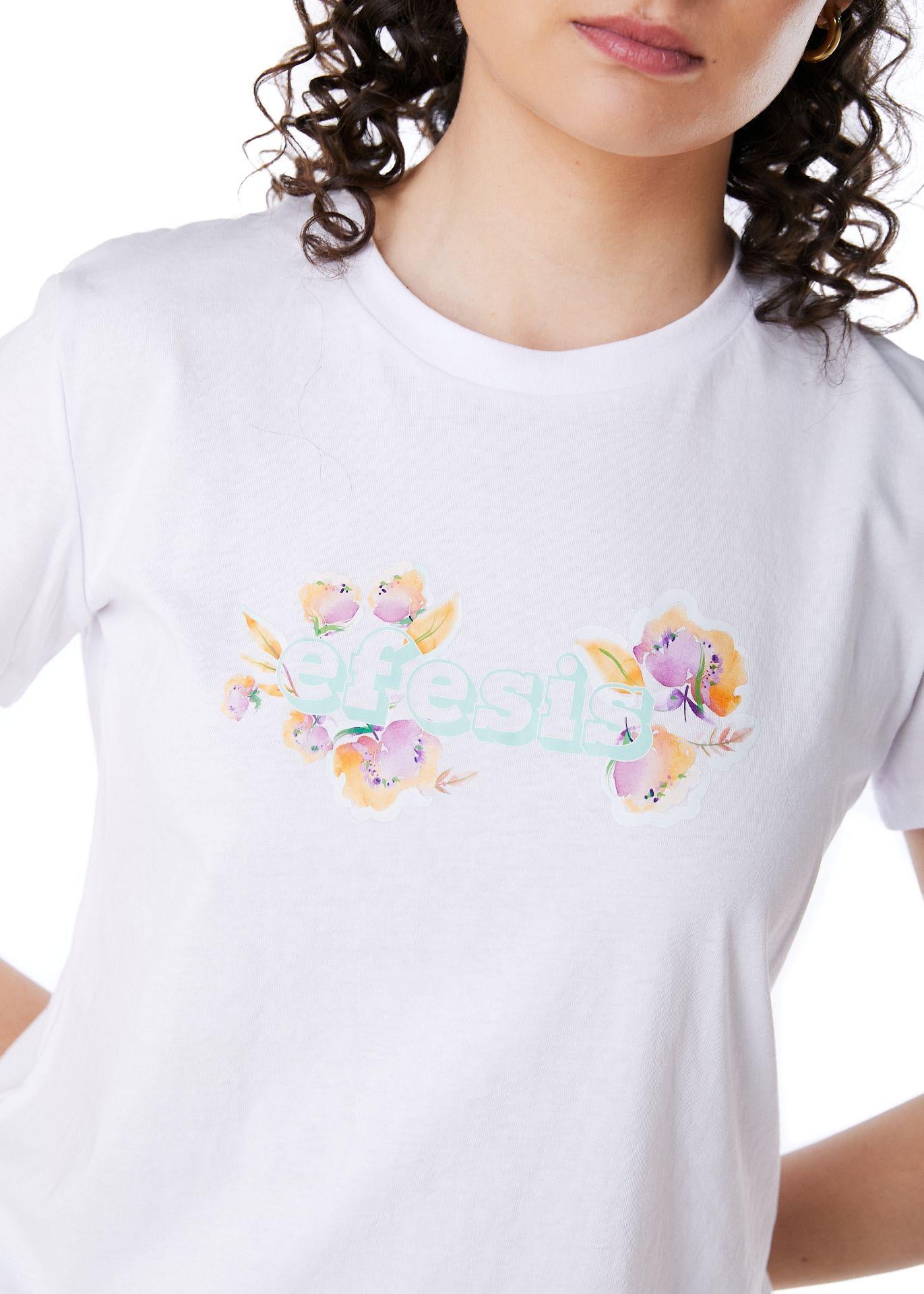 POLERA GIOVY REGULAR ESTAMPADO BLANCO EFESIS