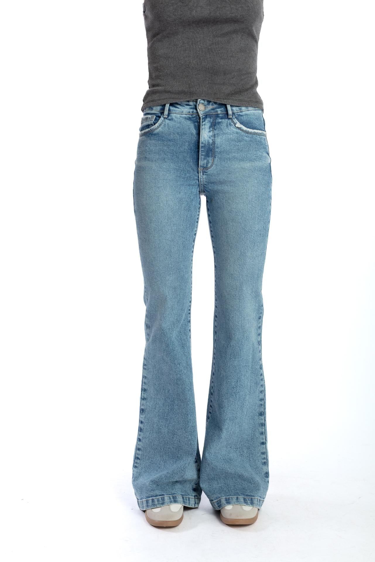 JEANS KENAI BLUE LIGHT FLARE ESTRELLAS BOLSILLOS EFESIS