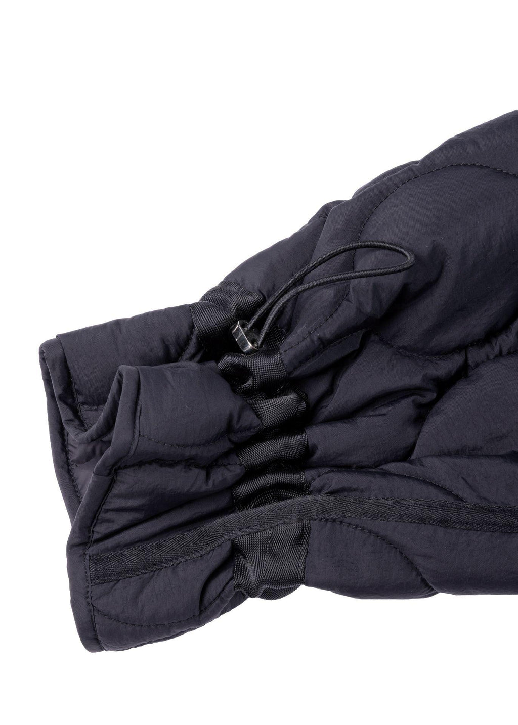 Parka Aina Regular Acolchada y Recogido Negro Efesis