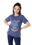 POLERA IKER REGULAR ESTAMPADA AZUL EFESIS