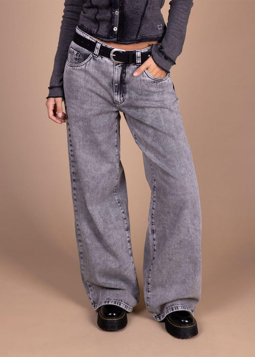 Jeans Acrux Palazzo Altura c/Tapetas Gris Efesis