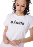 POLERA MILA REGULAR ESTAMPADO Y LENTEJUELAS BLANCO EFESIS