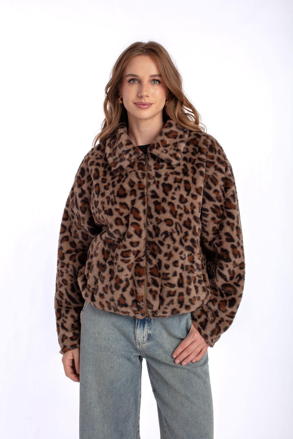 Chaqueta Zany Regular tipo Chiporro Animal Print Efesis