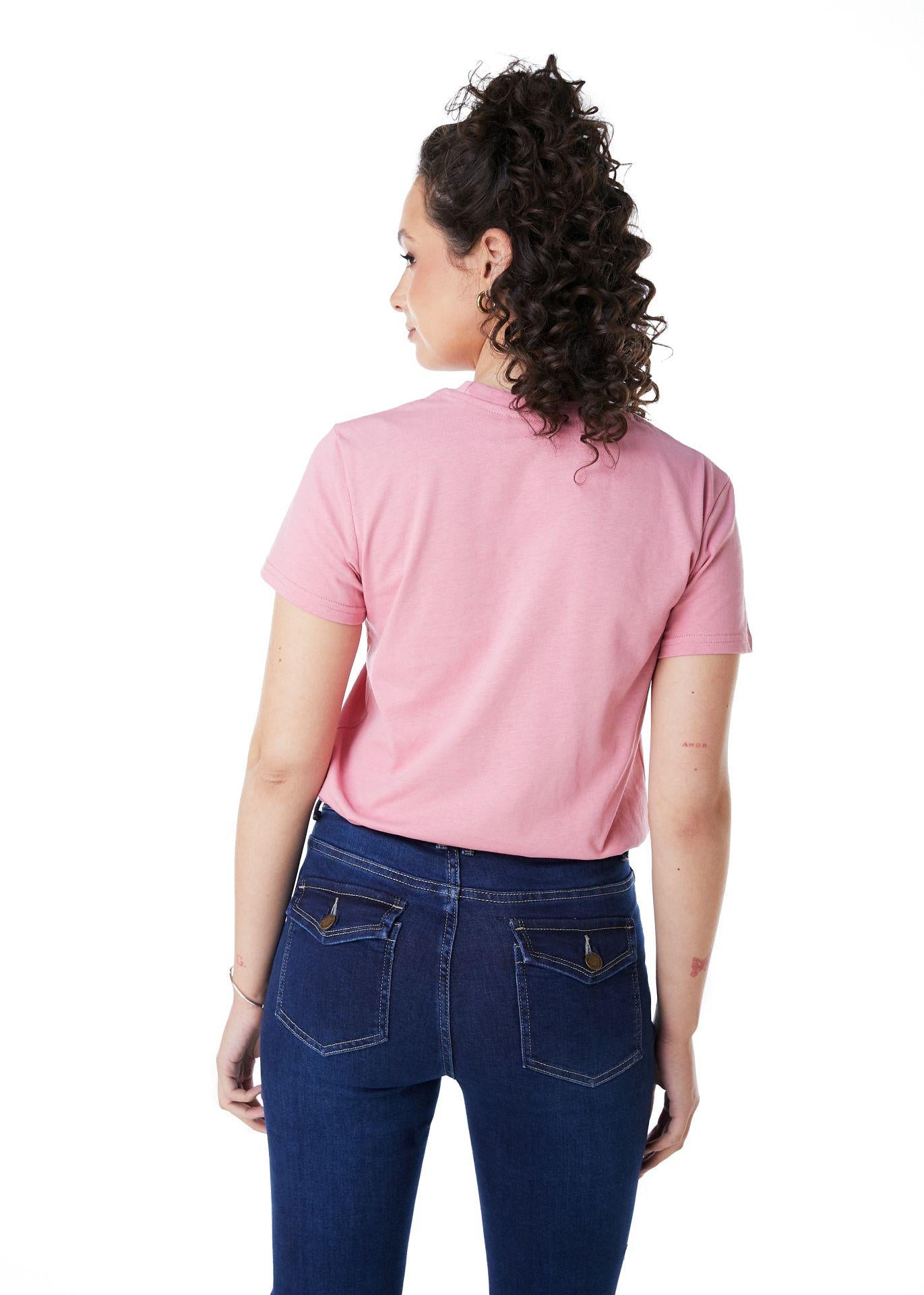 POLERA GIOVY REGULAR ESTAMPADO ROSAD0 EFESIS