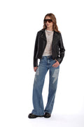 Chaqueta Elia Biker PU Tachas Negro Efesis