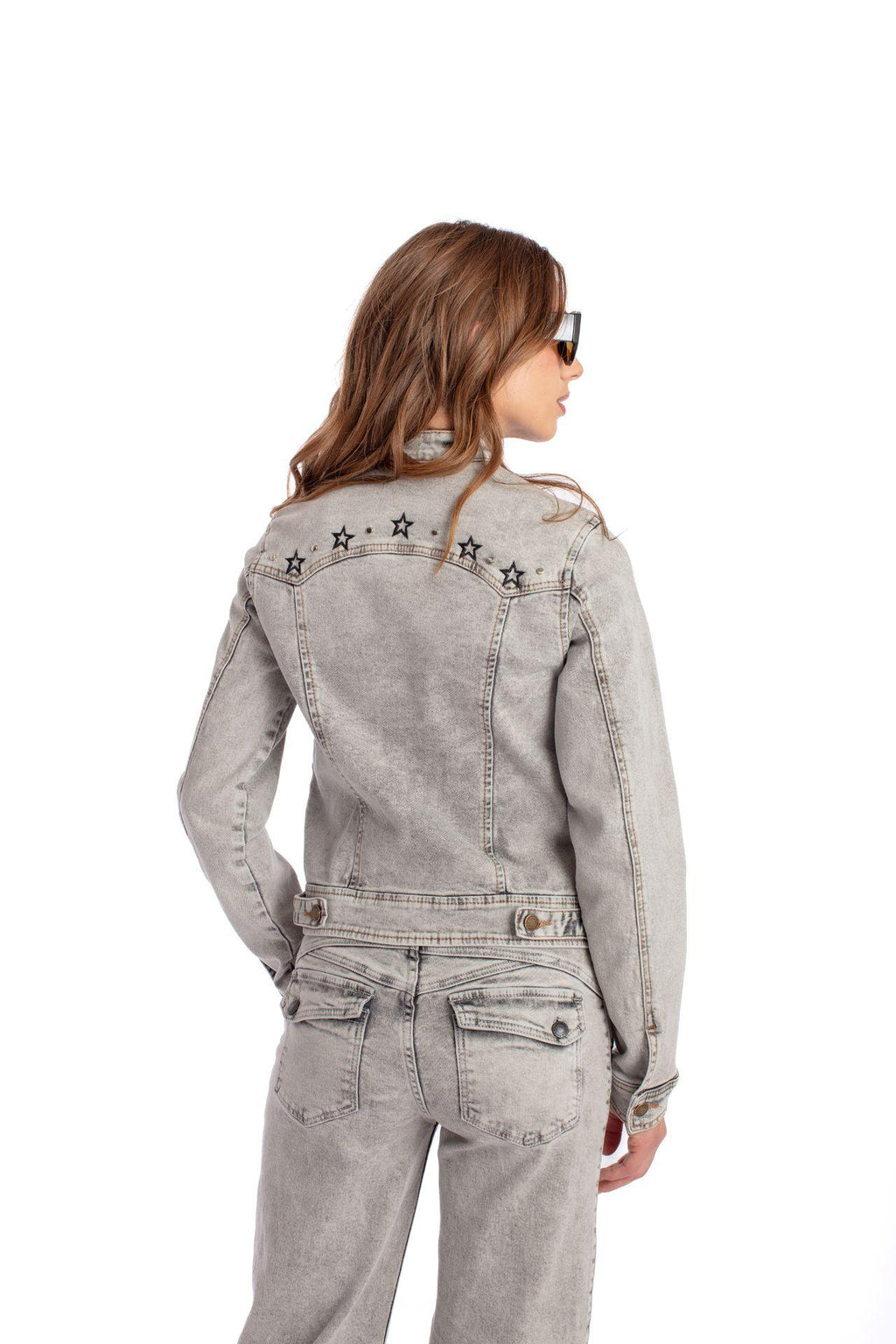 Chaqueta Yara Slim Fit C/Cierre Gris Efesis